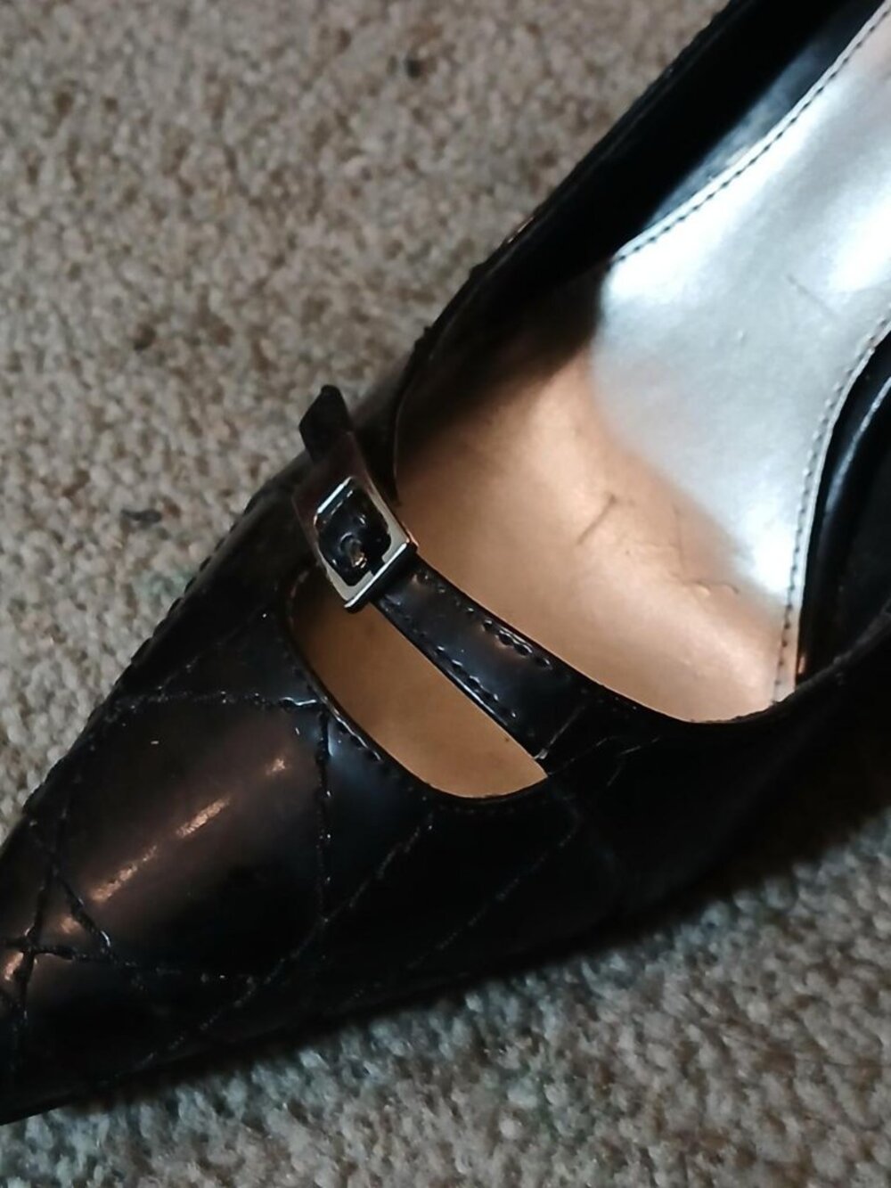 Bandolino Women's Black and Silver Footwear